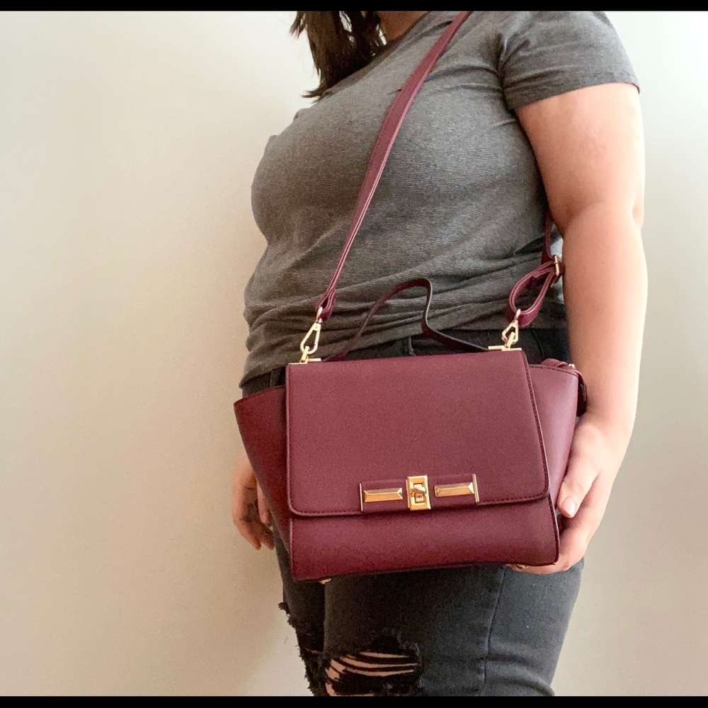 Purple Structured Purse